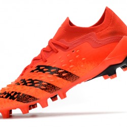 Adidas Predator Freak .1 Low FG Soccer Cleats Black Orange