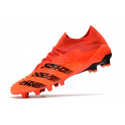 Adidas Predator Freak .1 Low FG Soccer Cleats Black Orange