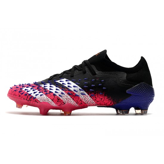 Adidas Predator Freak .1 Low FG Soccer Cleats Black Pink