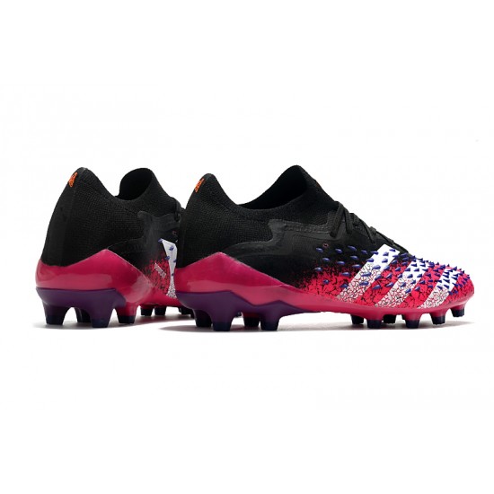 Adidas Predator Freak .1 Low FG Soccer Cleats Black Pink