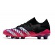 Adidas Predator Freak .1 Low FG Soccer Cleats Black Pink