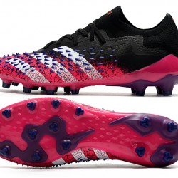 Adidas Predator Freak .1 Low FG Soccer Cleats Black Pink