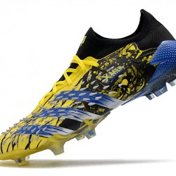 Adidas Predator Freak .1 Low FG Soccer Cleats Black Yellow