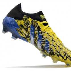 Adidas Predator Freak .1 Low FG Soccer Cleats Black Yellow