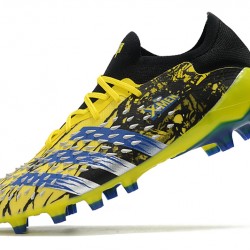 Adidas Predator Freak .1 Low FG Soccer Cleats Black Yellow