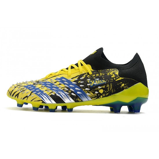 Adidas Predator Freak .1 Low FG Soccer Cleats Black Yellow