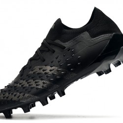 Adidas Predator Freak .1 Low FG Soccer Cleats Dark Black Gray