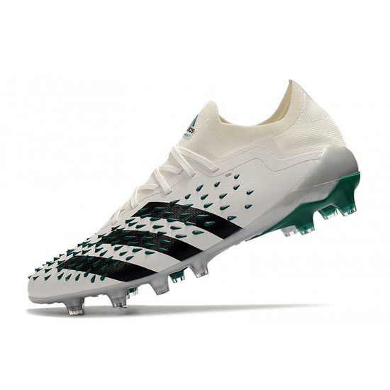 Adidas Predator Freak .1 Low FG Soccer Cleats Green White