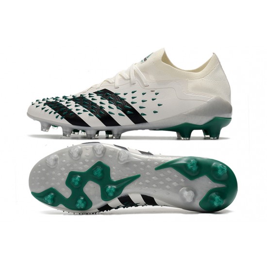 Adidas Predator Freak .1 Low FG Soccer Cleats Green White