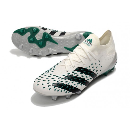 Adidas Predator Freak .1 Low FG Soccer Cleats Green White