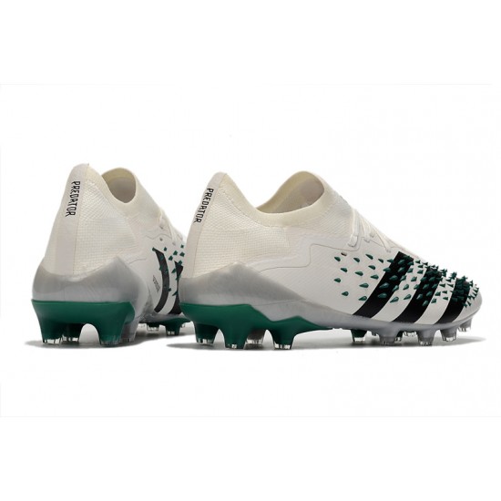 Adidas Predator Freak .1 Low FG Soccer Cleats Green White