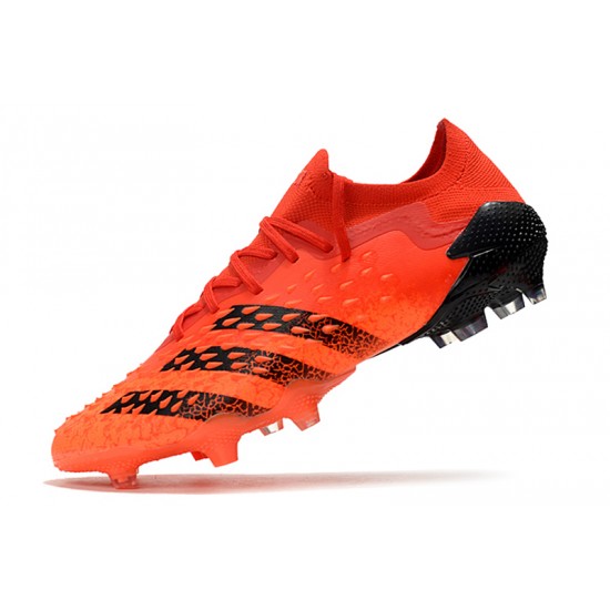 Adidas Predator Freak .1 Low FG Soccer Cleats Orange Black