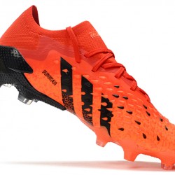 Adidas Predator Freak .1 Low FG Soccer Cleats Orange Black