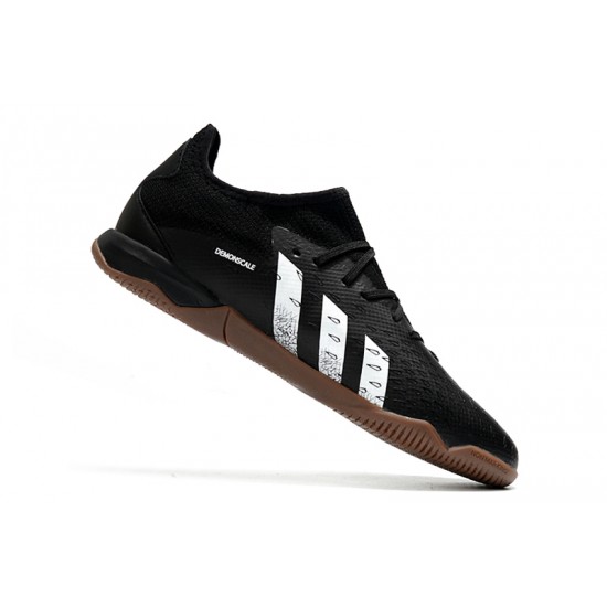 Adidas Predator Freak .1 Low IC Soccer Cleats Black Gray