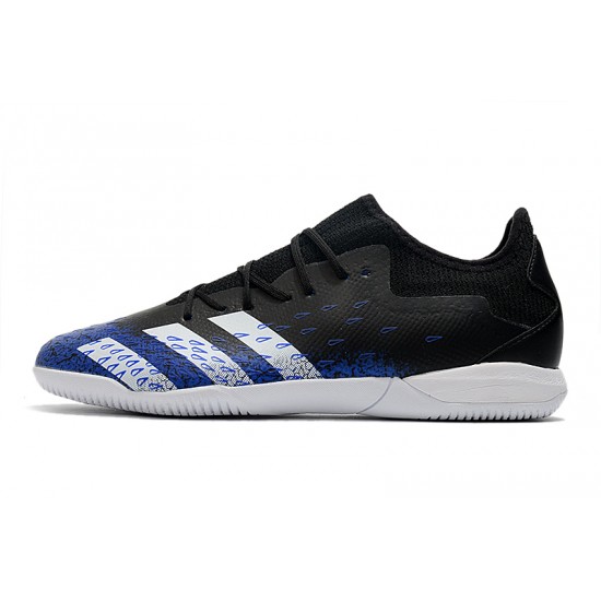 Adidas Predator Freak .1 Low IC Soccer Cleats Blue Black White