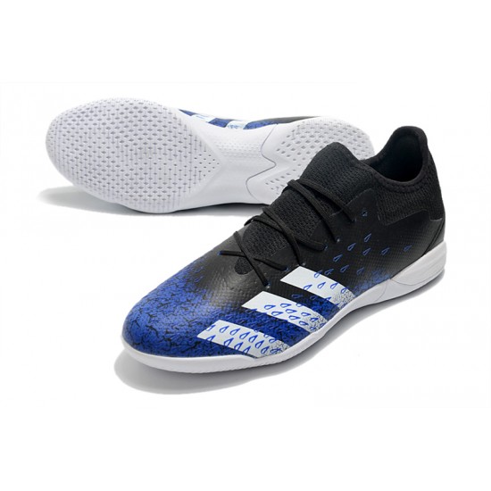 Adidas Predator Freak .1 Low IC Soccer Cleats Blue Black White