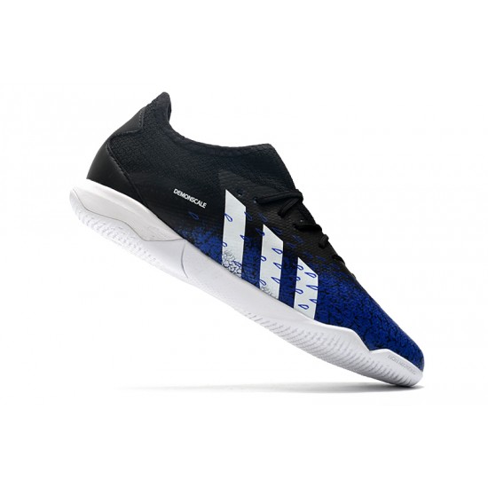 Adidas Predator Freak .1 Low IC Soccer Cleats Blue Black White