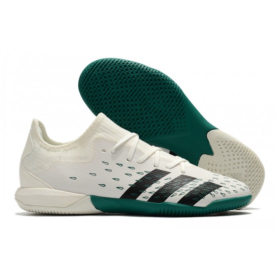 Adidas Predator Freak .1 Low IC Soccer Cleats Green White