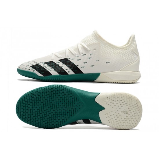 Adidas Predator Freak .1 Low IC Soccer Cleats Green White