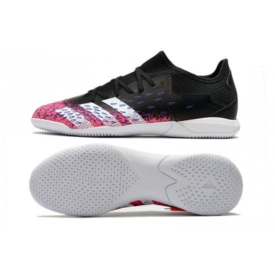 Adidas Predator Freak .1 Low IC Soccer Cleats Pink Black White