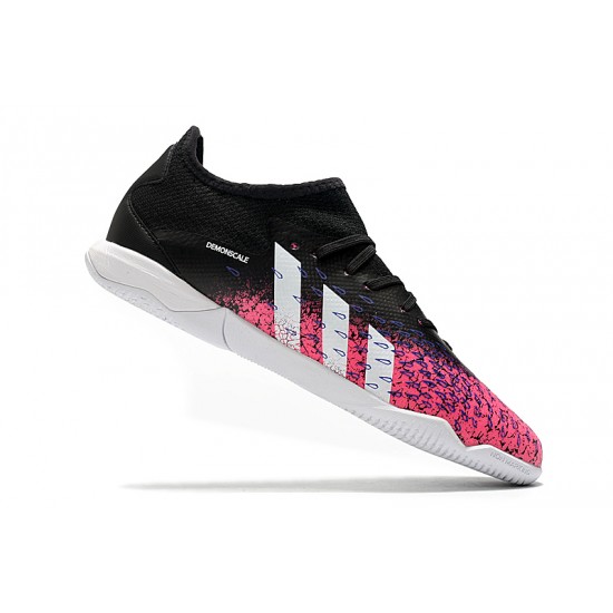 Adidas Predator Freak .1 Low IC Soccer Cleats Pink Black White