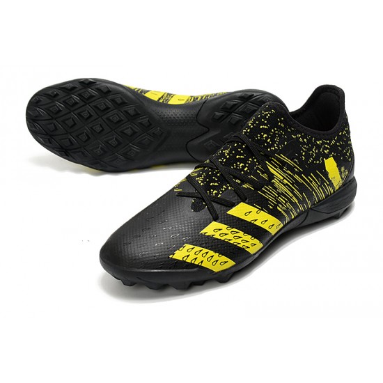 Adidas Predator Freak .3 Low TF Soccer Cleats Black And Gold