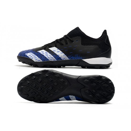 Adidas Predator Freak .3 Low TF Soccer Cleats Black Blue