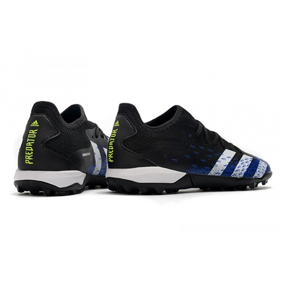 Adidas Predator Freak .3 Low TF Soccer Cleats Black Blue