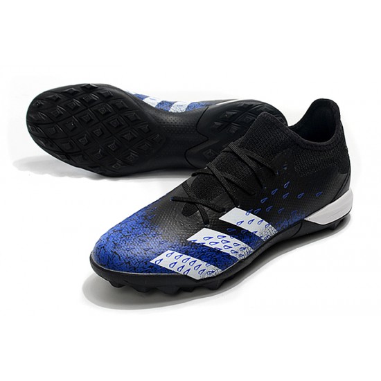 Adidas Predator Freak .3 Low TF Soccer Cleats Black Blue