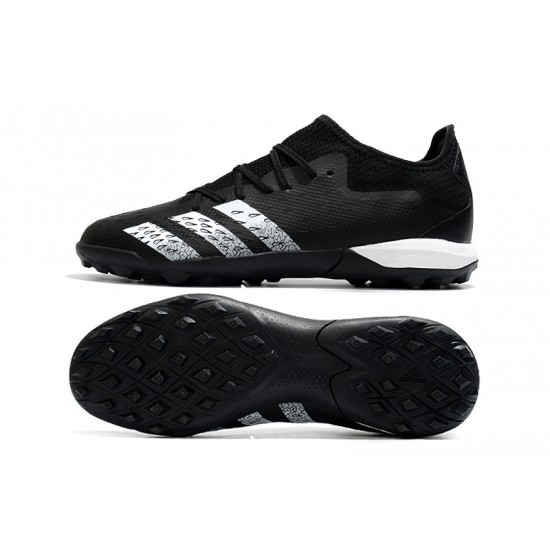 Adidas Predator Freak .3 Low TF Soccer Cleats Black White