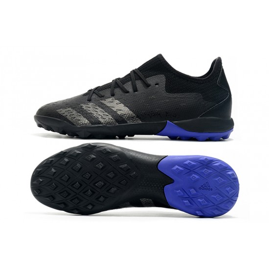 Adidas Predator Freak .3 Low TF Soccer Cleats Gray Purple Black