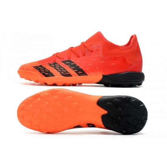 Adidas Predator Freak .3 Low TF Soccer Cleats Orange Black