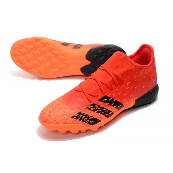 Adidas Predator Freak .3 Low TF Soccer Cleats Orange Black