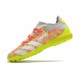 Adidas Predator Freak .3 Low TF Soccer Cleats Yellow Gray