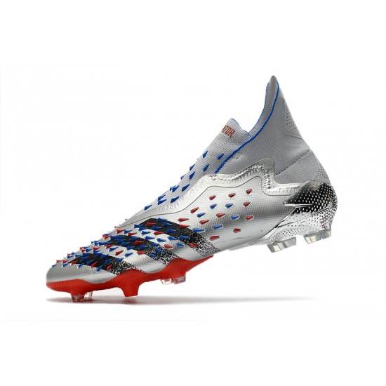 Adidas Predator Freak FG Showpiece Pack Soccer Cleats Gray Red