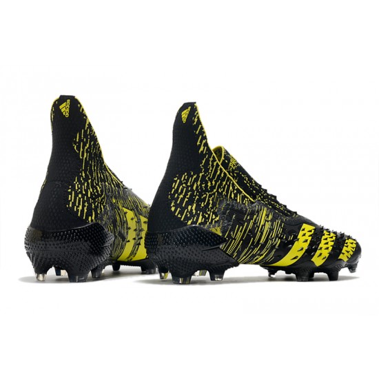 Adidas Predator Freak FG Soccer Cleats Black Yellow