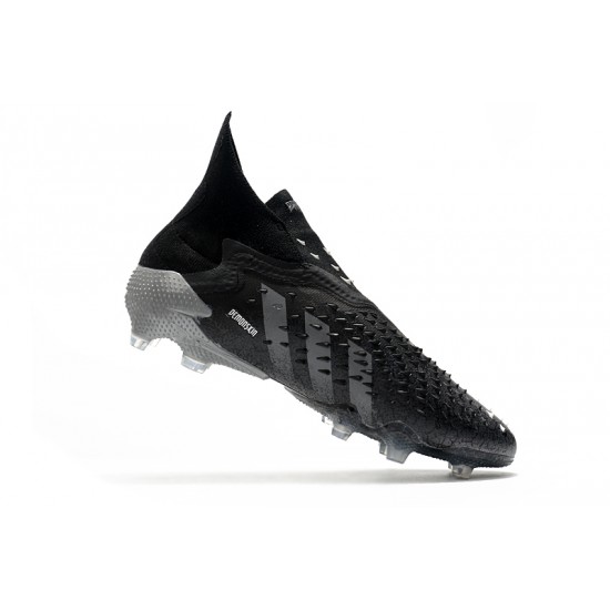 Adidas Predator Freak FG Soccer Cleats Gray Black