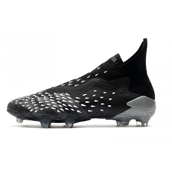 Adidas Predator Freak FG Soccer Cleats Gray Black