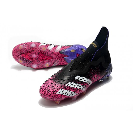 Adidas Predator Freak FG Soccer Cleats Pink Black