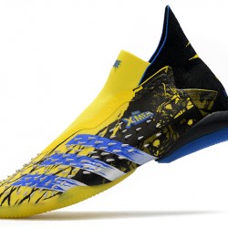 Adidas Predator Freak IC Soccer Cleats Black And Yellow