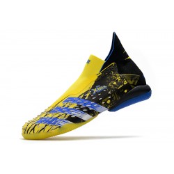 Adidas Predator Freak IC Soccer Cleats Black And Yellow