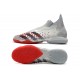 Adidas Predator Freak IC Soccer Cleats Gray And Red