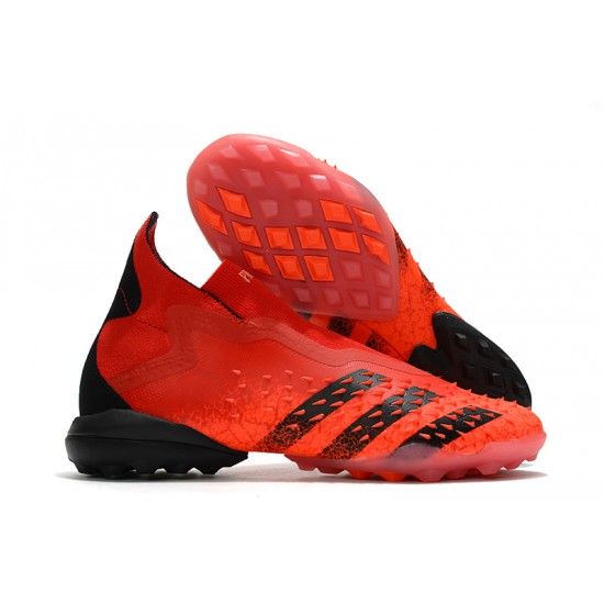 Adidas Predator Freak TF Soccer Cleats Black Orange