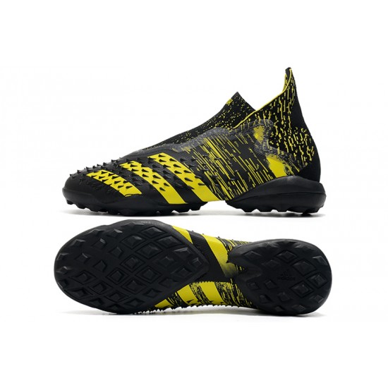 Adidas Predator Freak TF Soccer Cleats Black Yellow