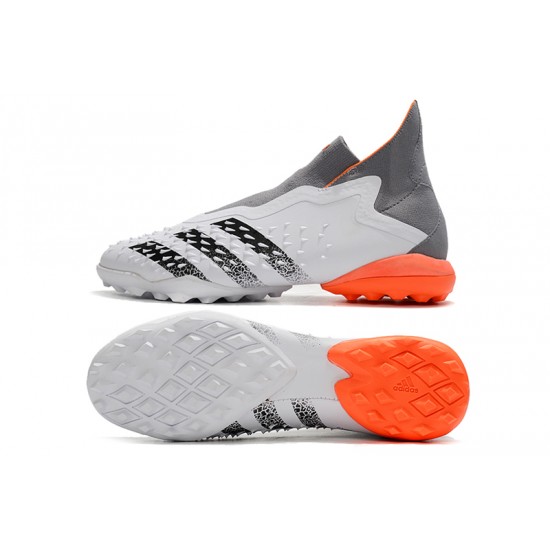 Adidas Predator Freak TF Soccer Cleats Gray Orange