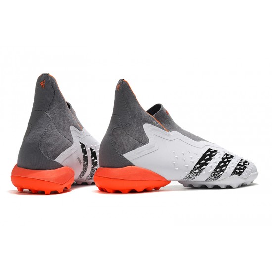 Adidas Predator Freak TF Soccer Cleats Gray Orange