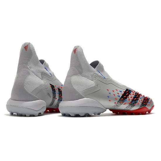 Adidas Predator Freak TF Soccer Cleats Gray Red