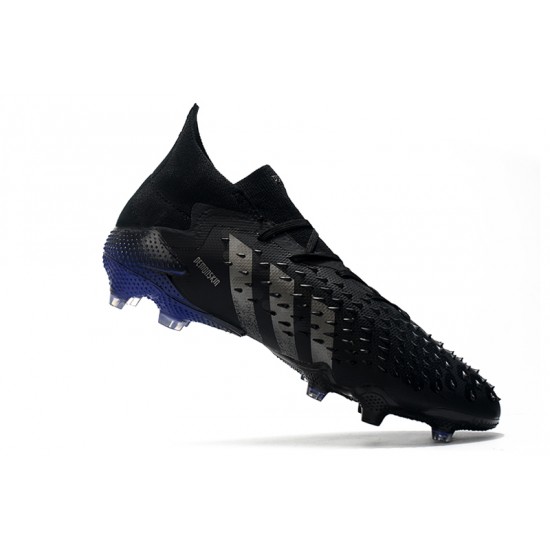 Adidas Predator Freak.1 FG Soccer Cleats Gray And Black Blue