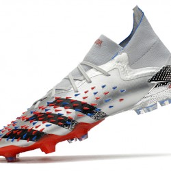 Adidas Predator Freak.1 FG Soccer Cleats Gray And Red