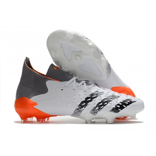 Adidas Predator Freak.1 FG Soccer Cleats Gray Orange